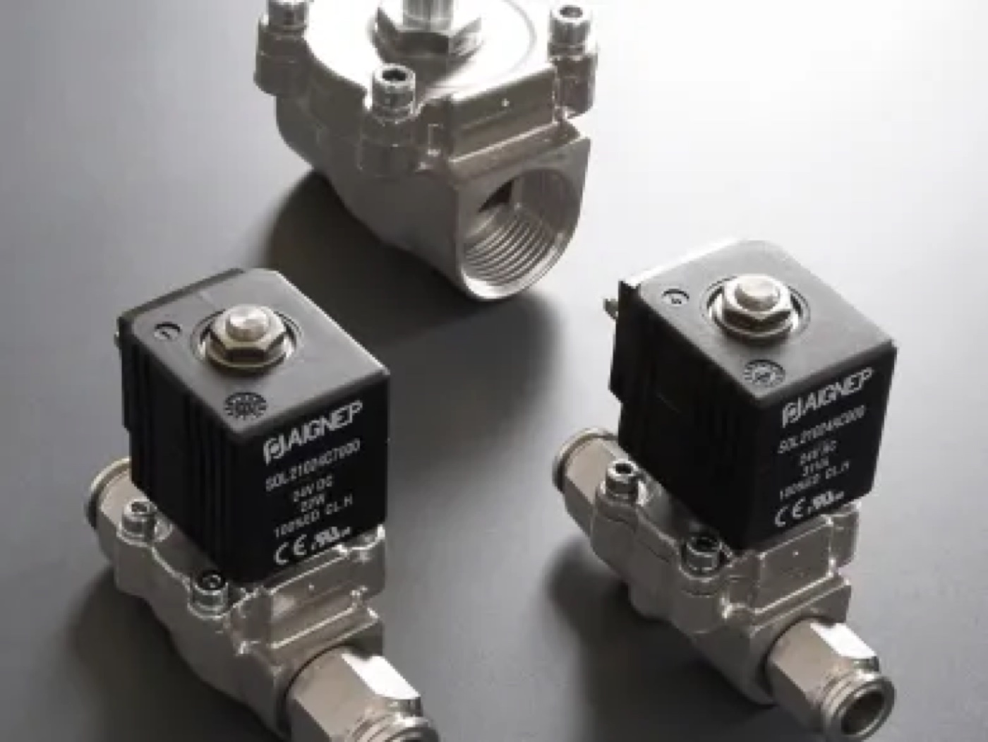 Aignep Electrovalve servo-asistate, variantă inox seria X3F
