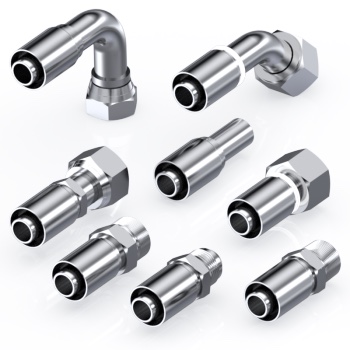 Trale · DICSA Fitinguri de sertizare inox dintr-o singură piesă pentru furtun PTFE ondulat seria One-Piece PTFE