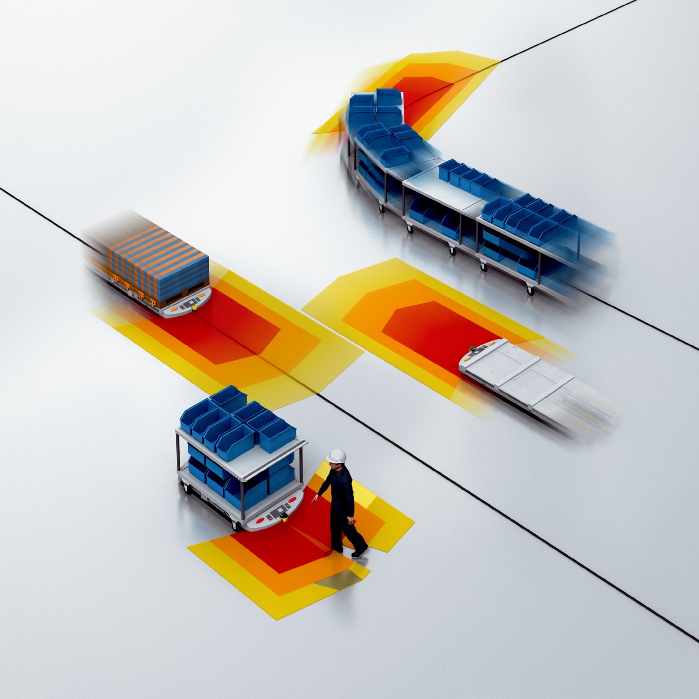 SICK Sisteme de siguranță pentru vehicule automate seria Safe AGV Easy