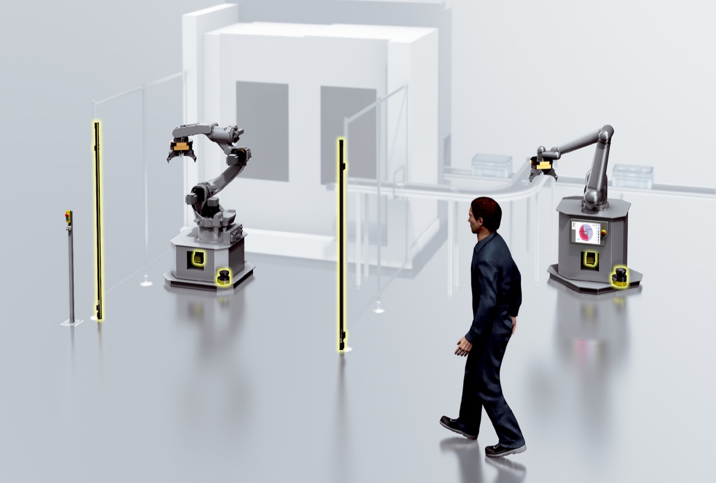 SICK Sisteme de siguranță pentru robotică seria Safe Robotics Area Protection