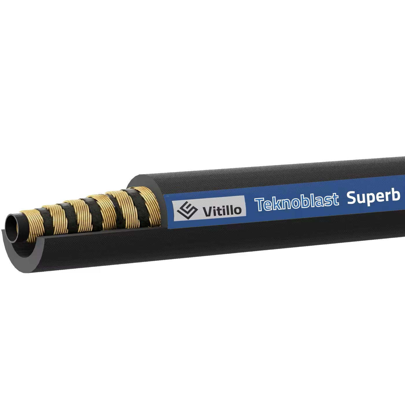 Vitillo Furtun pentru sablare cu apă, 6 spirale seria TEKNOBLAST SUPERB